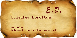 Elischer Dorottya névjegykártya